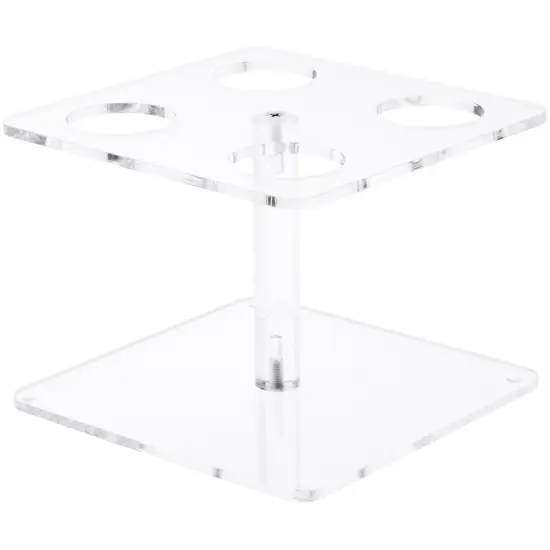 Plymor Clear Acrylic Ice Cream Cone Display Holder, 4.5" H x 6.5" W x 6.5" D (Fits 8 Waffle Cones) {1}