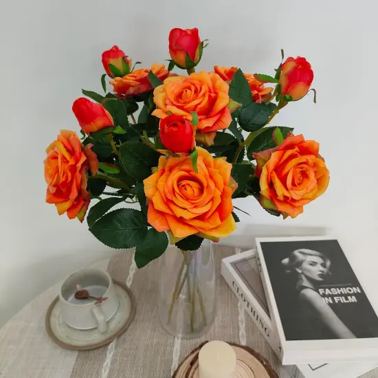 Fake Sunset Red Flowers {2}