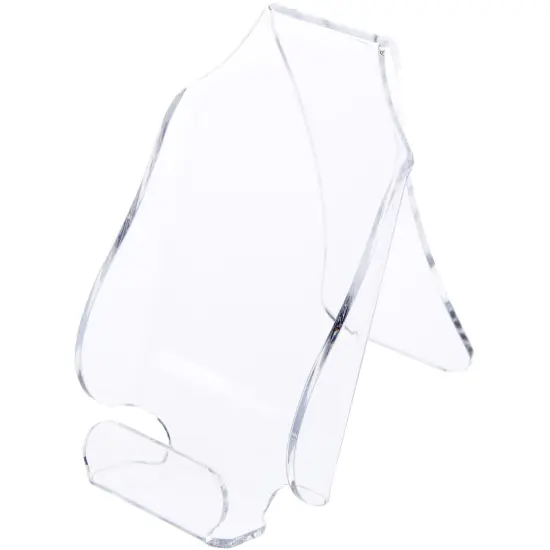 Plymor Clear Acrylic Cell Phone Display Stand / Easel, 2.75" W x 5" D , 5.25" H {1}