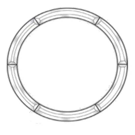 20" & 17" Diameter Exquisite Clear Glass Circle Bevel Cluster EC272 {1}