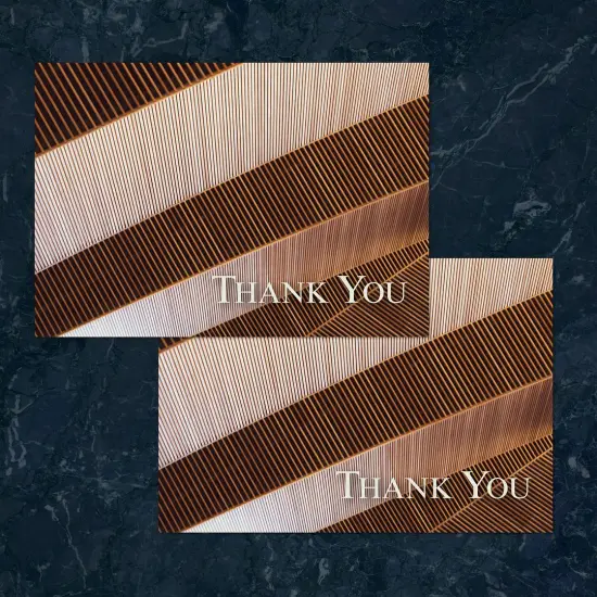 Great Papers! Bold Copper Thank You Note Card and White Envelope, 4.875" x 3.375", 24 count {5}