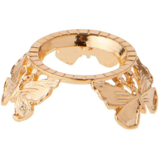 Bard's Gold-toned Egg Stand/Holder, Butterflies, 0.875" Diameter (Fits Hen Sized Eggs) {1}