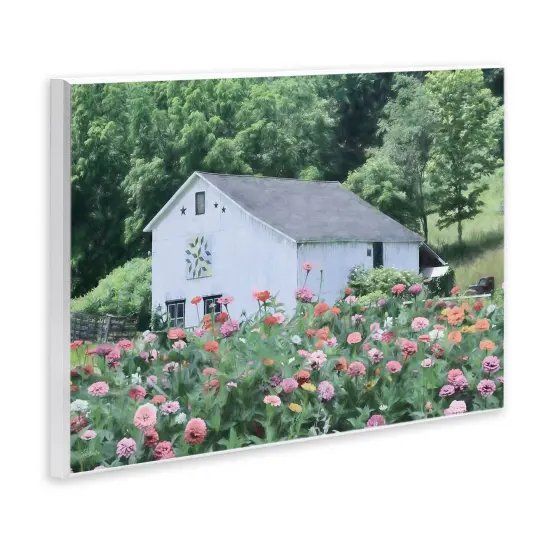 Stupell Industries Countryside House in Garden Wall Plaque Design by Lori Deiter {3}
