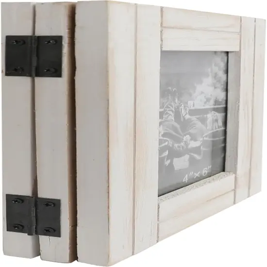3 Photo Frame Hinged Farmhouse Picture Frames Desk Photo Frame for Home Office {5}