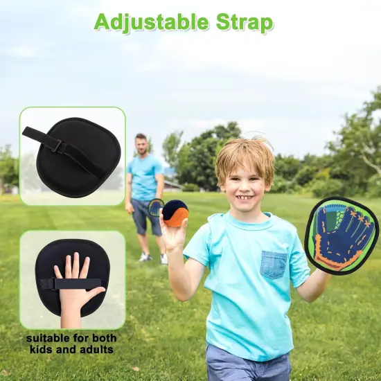 Toss and Catch Ball Game Outdoor Games for Kids Toys Baseball Games Beach Toys Baseball Training Paddle Ball Yard Pool Games Outside Toys for 3 4 5 6 7 8 Year Old Easter Basket Stuffers {2}