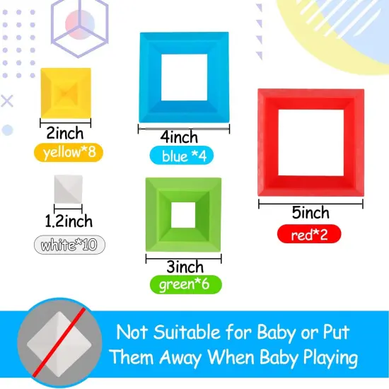 Toys for 1 2 3 4 5 Year Old Boys Girls Toddler 1-3 Preschool Learning Activities 30 Pcs Stacking Building Blocks STEM Stackable Educational Sensory Easter Gifts for Kids Age 1-2 2-4 {5}