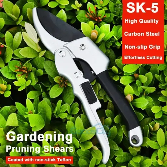 Professional Powerful Drive Ratchet Anvil Hand Pruning Shears, Garden Clippers {4}