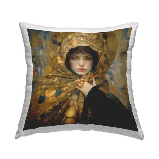 Opulent Fashion Woman Design by RB Outdoor Printed Pillow {1}