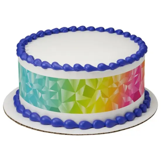 Rainbow Prism Edible Cake Topper Image Strips {2}
