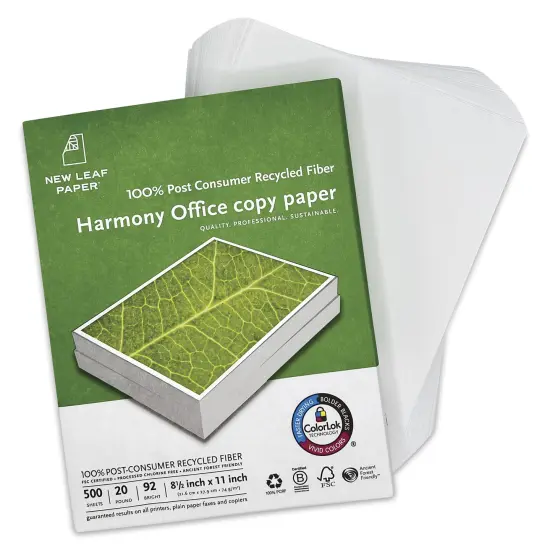 Harmony Office Copy Paper - 8-1/2" x 11", Pkg of 500, Ream {1}