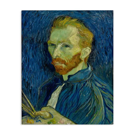 Stupell Industries Van Gogh Blue Self Portrait Canvas Wall Art Design by one1000paintings {1}