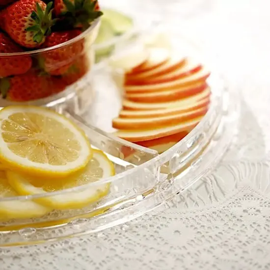 12-Inch Clear Acrylic CAKE STAND Dome 6 in 1 MULTIFUNCTIONAL SERVING PLATTER {3}