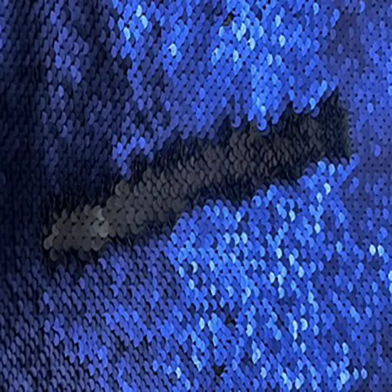 1 Yard Reversible Flip Sequin Polyester Spandex Solid Fabric 56/54 Inch Champagne Gold {3}