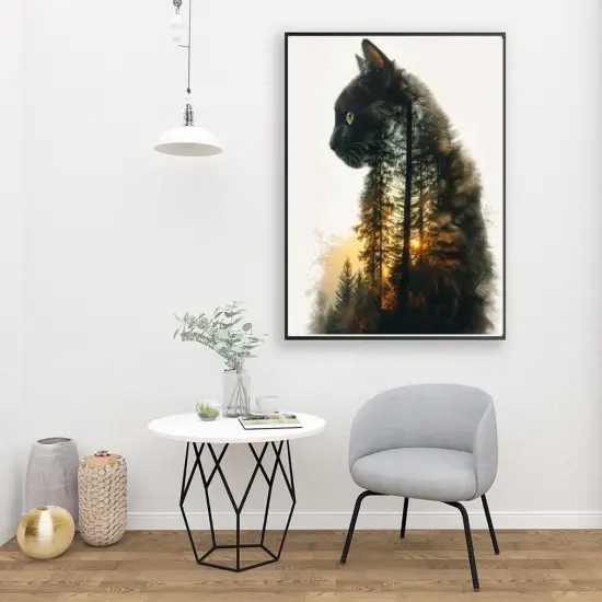 Forest Cat Paint by Numbers for Adults {4}