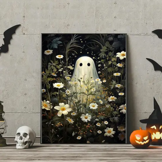 Halloween Paint by Numbers Kit - 12x8 Inch (Ghost) {2}