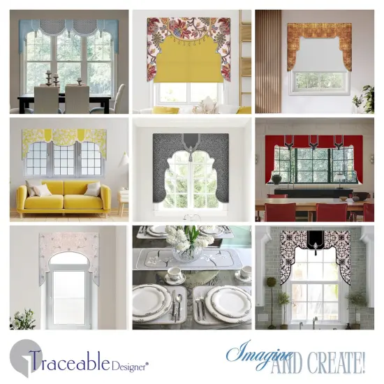 Multi-Style Lambrequin Cornice Valance Kit Make Custom Window Treatments Without Sewing {2}