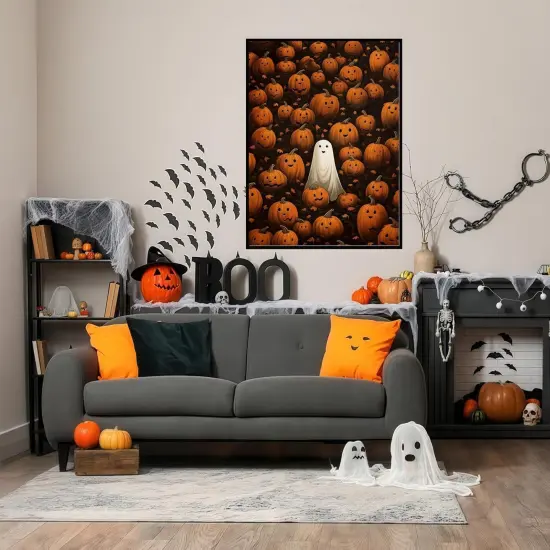 Halloween Pumpkin Ghost Diamond Art Kits {4}
