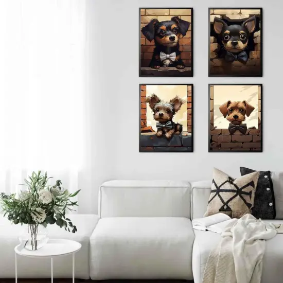 4 Pack Dog Paint by Numbers Kit {3}