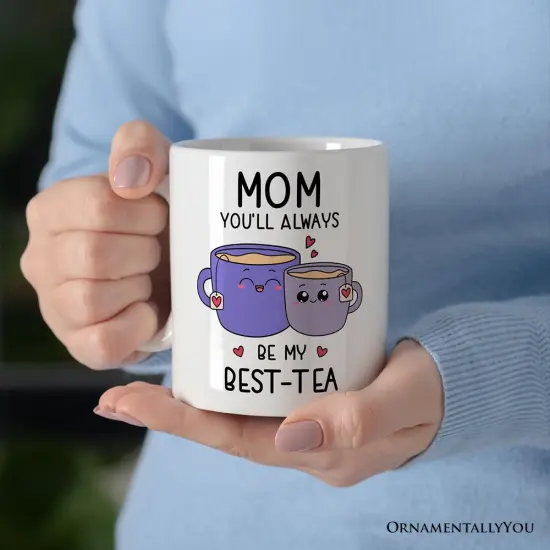 Mom Best-Tea Mug, Mother Best Friend Gift From Adults Children's {1}