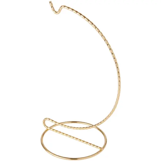 Bard's Twisted Gold-toned Ornament Stand, 7" H x 3" W x 3" D {1}