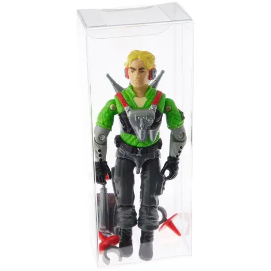 Plymor Clear Folding Action Figure Storage / Display Protector Box, 1.75" W x 1.25" D x 4.5" H, fits 3.75" Figures {3}
