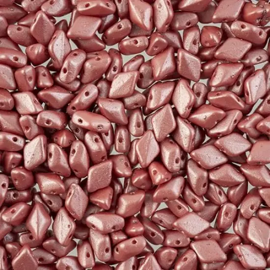 Matubo 2-Hole Czech Glass Pearl Shine Gemduo Beads, 50g Autumn Leaf {1}