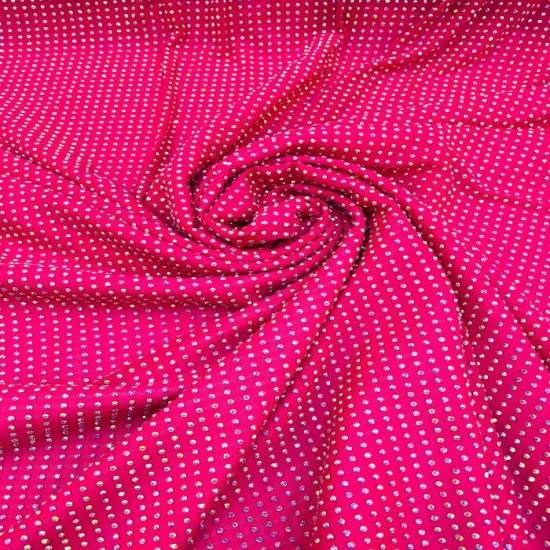 1 Yard Iridescent Rhinestone Stretch Mesh Fabric AB Crystal Power Net For Costumes & Fashion 54&rdquo; Wide Champagne {5}