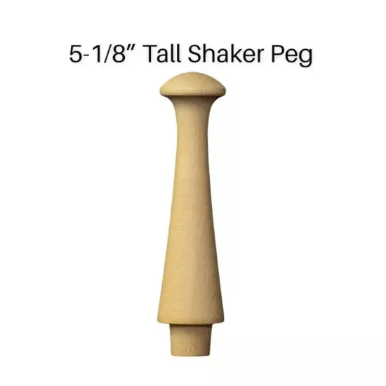 Kitcheniva 5-1/8" Shaker Peg Wall Mount Hanger Peg Hook Craft DIY 5 Pcs {2}