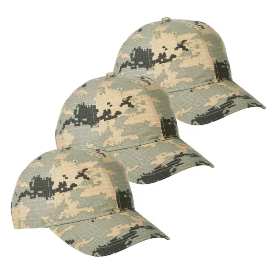 Big Accessories&reg; Unstructured Camo Cap RPSTP DG GR CAMO {3}