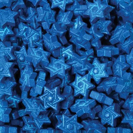 Krazy Sprinkles - Star of David (1/2 Cup, 1x Jar) for Cakes, Ice Cream & Cookies {1}