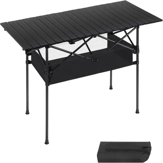 Folding Camping Table Folding Outdoor Table with Mesh Storage Bag {1}