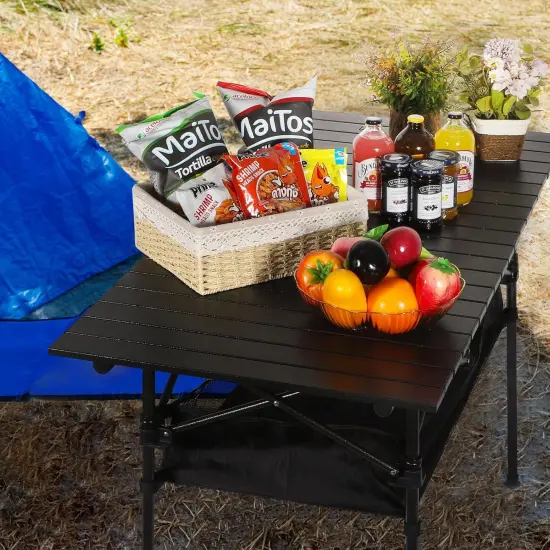 Folding Camping Table Folding Outdoor Table with Mesh Storage Bag {5}