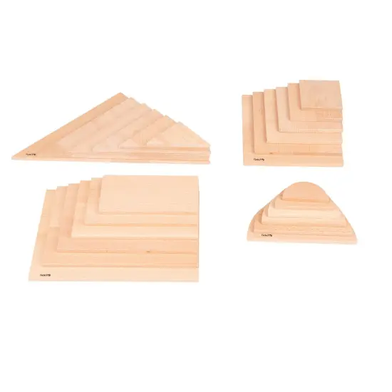 Natural Architect Panels - Complete Set - 24 Wood Panels - 4 Shapes in 6 Sizes {2}