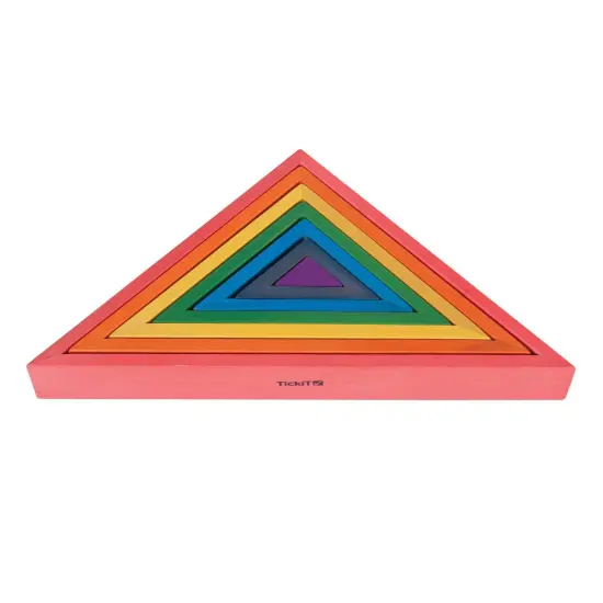 Wooden Rainbow Architect Triangles - Set of 7 {1}