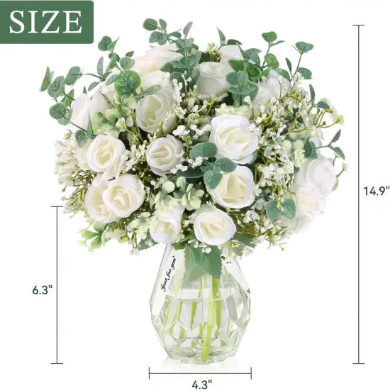Elegant Arrangement-Bouquets with Vase for Home Decor {2}