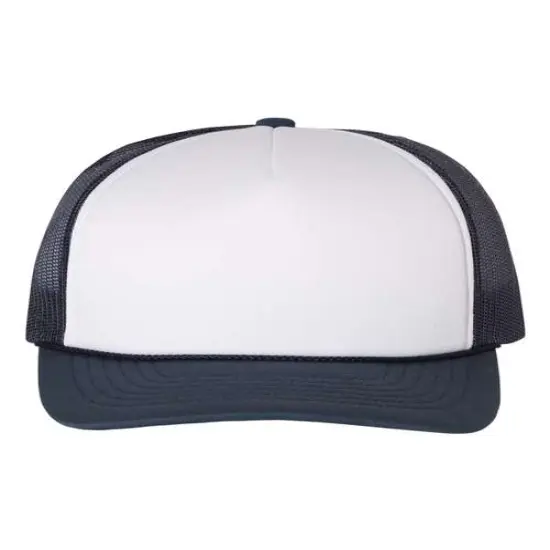 Richardson&reg; Foamie Trucker Cap White/ Navy {1}