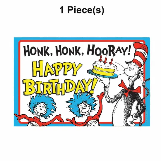 Dr. Seuss Happy Birthday Yard Sign 26" x 17" {1}