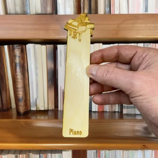 Bookmark - Piano - birch wood {5}