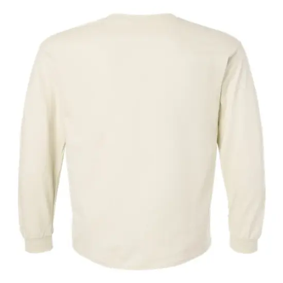 Gildan&reg; Ultra Crewneck Cotton Long Sleeve T-Shirt Natural {2}