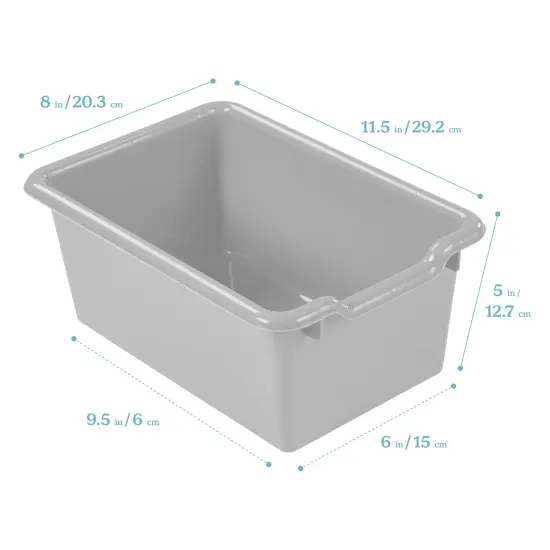 5-Section Coat Locker with 10 Scoop Front Storage Bins, Natural Contemporary {3}