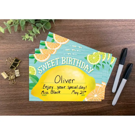 Lemon Zest Sweet Birthday Awards, 30 Per Pack, 6 Packs {4}