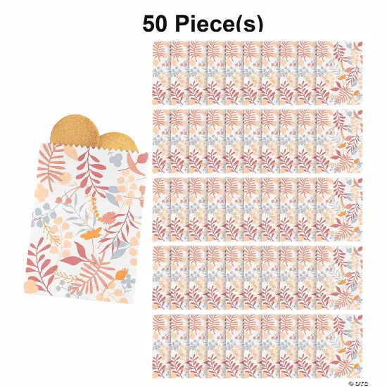 Fall Wedding Paper Treat Bags Bulk 50 Pc {1}