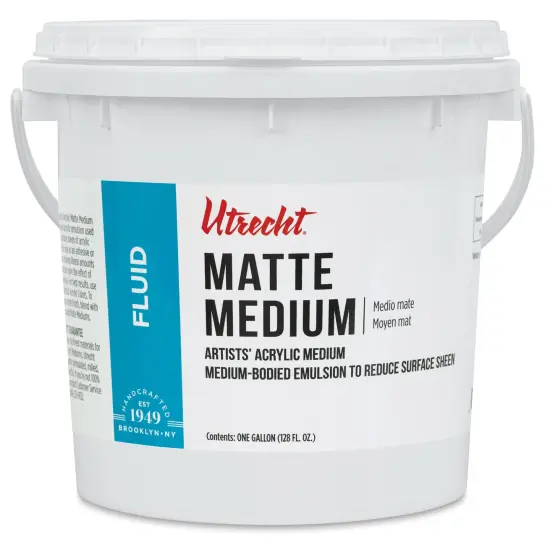 Utrecht Artists' Acrylic Fluid Medium - Matte Medium, 128 oz {1}