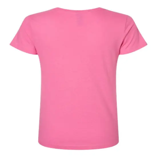 Gildan&reg; Short Sleeve Women&rsquo;s V-Neck T-Shirt Azalea {2}