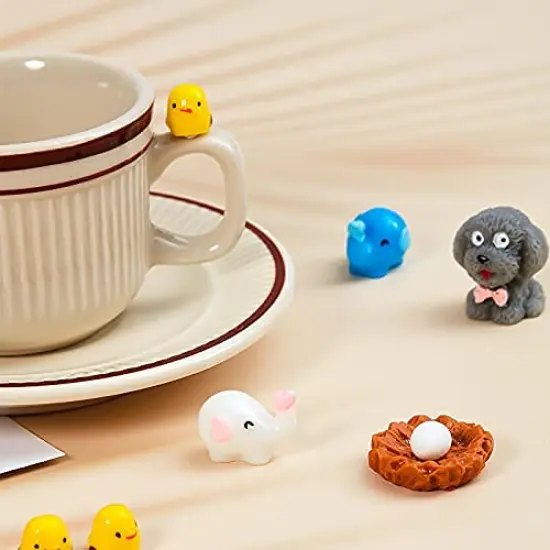 100 Pieces Mini Ocean Resin Animals Miniature Ocean Animals Tiny Figurine Tiny Resin Trinkets Marine Aquarium Ornaments Dollhouse Decorations for DIY Tank Potted Garden Landscape Accessory(Stylish Style) {4}