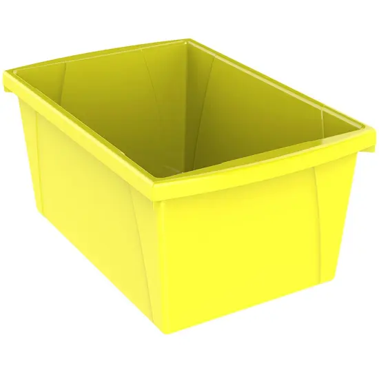 Medium Classroom Storage Bin, Yellow {1}