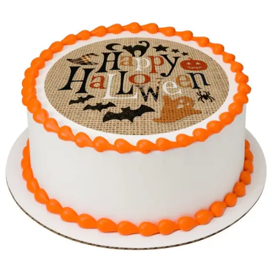 Black Magic Edible Cake Topper Image 7.5" Round {1}