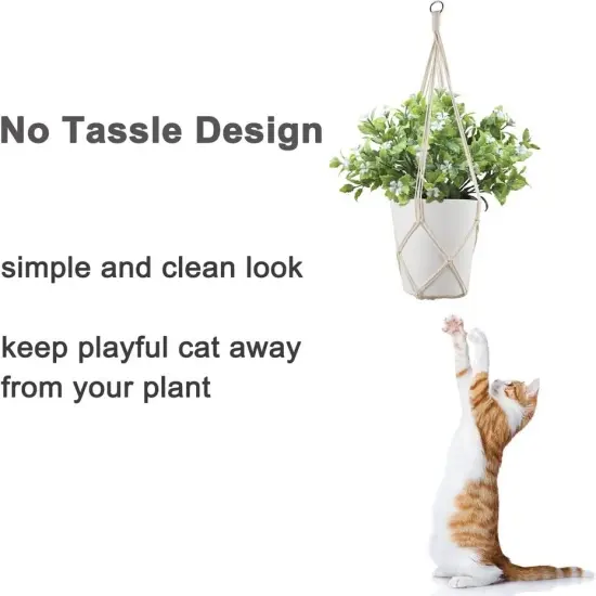 5Pack Macrame Plant Hanger Flower Pot Hanging Baskets Plant Holder Home Decor {2}