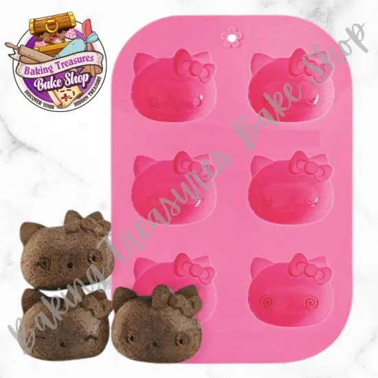 Cute Cat HK Head Silicone Handmade Soap Mold Food Grade Silicone Jelly Pudding Cake {2}