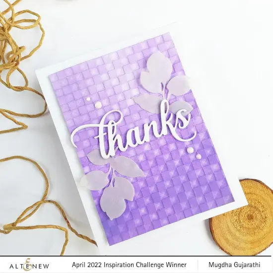 Checkered Squares 3D Embossing Folder {1}
